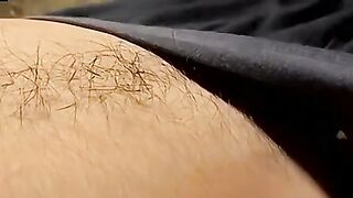 Gorgeous youngster Puppy plays with stiff dick