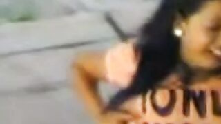 Indonesian Babe's Striptease