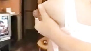 Asian Amateur With Big Tits & Nipples Lactates Milk Rain Hoe 2