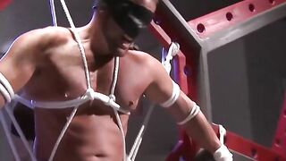 MuscleJockBound.com - Dire Callahan pins Jessie Balboa's nipples and body