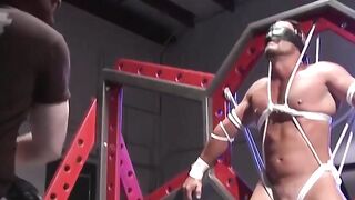 MuscleJockBound.com - Jessie Balboa moans from Dire Callahan's clothespins