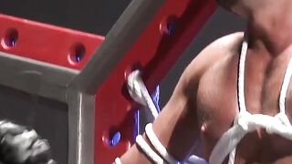 MuscleJockBound.com - Jessie Balboa moans from Dire Callahan's clothespins
