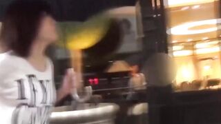 Asian vixen took dare to test pee holding endurance limits