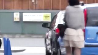 Stealth footage of Asian girls hasty bladder emptying dash