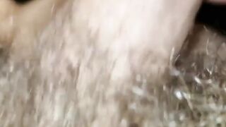 Little Piggys massive cock spews semen after endless pumping