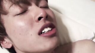 Young Japanese servicing daddy with sloppy deepthroat
