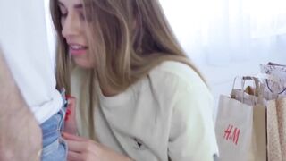 FamilyHandle.com - Adorable petite Eveline Dellai gets banged hard in doggystyle by s