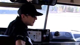 RawTwinkys.com - Roxy Red's bareback ride on a hard bus driver's dick