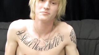 BoyObsession.com - Kinky inked Dustin's passionate and intense solo wanking