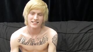 BoyObsession.com - Kinky inked Dustin's passionate and intense solo wanking