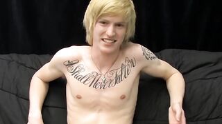 BoyObsession.com - Kinky inked Dustin's passionate and intense solo wanking
