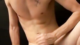 Hairy amateur jock enjoys private jerk session
