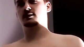 Black amateur erupts cum from massive thick shaft