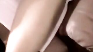 Black amateur erupts cum from massive thick shaft