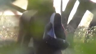 Voyeur films Japanese beauties spraying piss outdoors