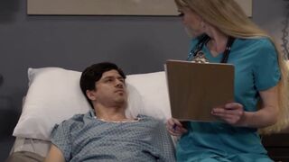 TS nurse sucks weak patients dick to have energy