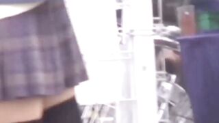 Asian babes caught on cam wearing fishnets and stockings