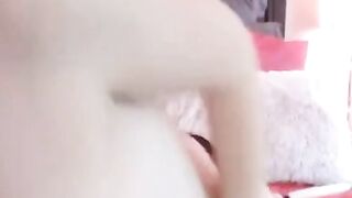 Big-Titted College Girl Plays with Dildo on Webcam
