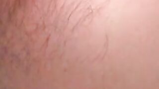 Hairy mature guy flexes tattoos before wanking