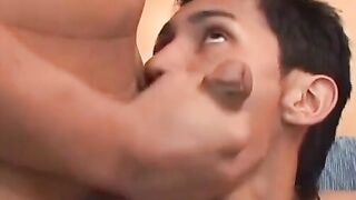 Latin twinks anal fuck and rim in hardcore threeway