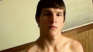 Young amateur plays with hard cock till climax