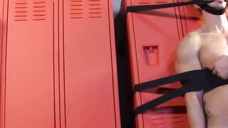Drake Jaden watches Bryan Cole taped while Dire teases nipples