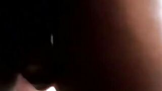 Three gays flood fat black ass and mouth with jizz