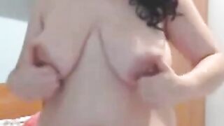 BBW With Big Tits Masturbates on Webcam