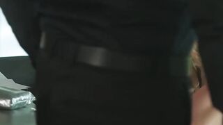 Surprise cock for blowing blondes pretty face