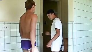 Twink getting hard in fresh underwear and cumming