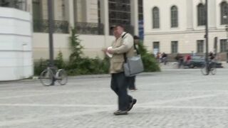 European Rickshaw Slave Public Anal