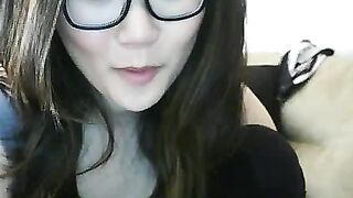 Asian Webcam Slut Strips and Rubs Her Pussy