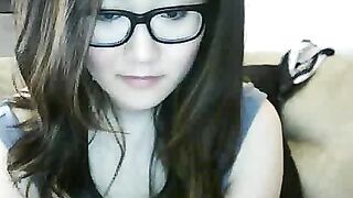 Asian Webcam Slut Strips and Rubs Her Pussy