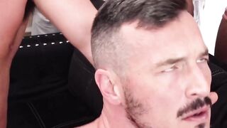 Derek Kage stuffs hole with Braxton Cruz and Dylan Tides cock