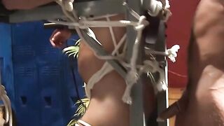 MuscleJockBound.com - Trace sucks Adam Rogue's dick for Mulengro to fuck