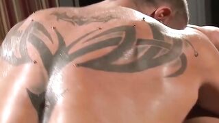 MuscleJockBound.com - Trace sucks Adam Rogue's dick for Mulengro to fuck