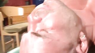 MuscleJockBound.com - Nick Moretti cum showers Tyler Saint after blowjob