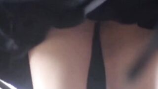 Asian babe ready for cam in a seductive short skirt