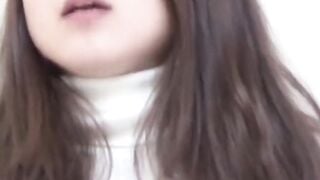 Steamy Japanese office girl fidgets desperate to piss now
