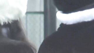 Pretty Japanese ladies vie for the hidden cameras attention