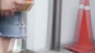 Japanese girls urgent pee needs filmed by kinky fetish watcher