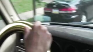 Hot stud gets van blowjob from cock hungry partner