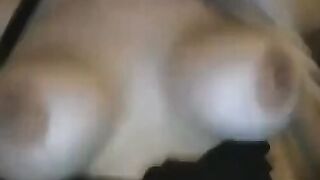 Blonde Big-Tit Babe Rides Her Dildo on Webcam