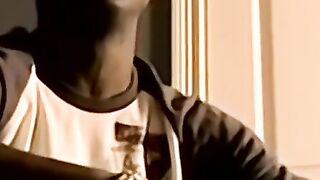 JoeSchmoeXXX.com - Black amateur strips and masturbates into an intense orgasmic blis