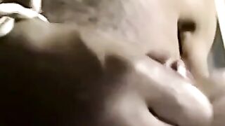 JoeSchmoeXXX.com - Black amateur strips and masturbates into an intense orgasmic blis