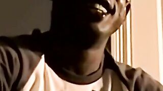 JoeSchmoeXXX.com - Black amateur strips and masturbates into an intense orgasmic blis