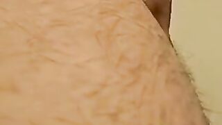 Cute straight boy cums hard from solo play