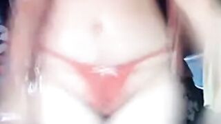 Asian MILF Teases on Webcam in Panties