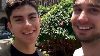 Newly engaged Alfonso and Adrian lose themselves in first fuck