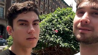 Newly engaged Alfonso and Adrian lose themselves in first fuck